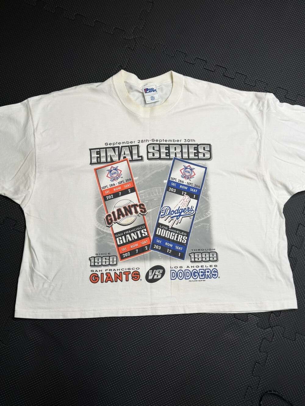 Vintage 1999 Pro Player MLB San Francisco Giants vs Los Angeles Dodgers Final Se